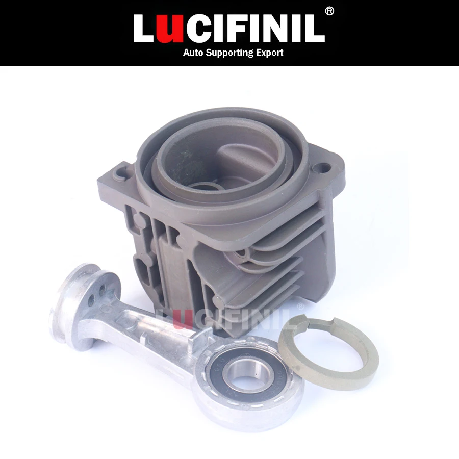 

LuCIFINIL Air Suspension Pump Cylinder Head With Piston Ring Repair Kits For X5 E53 A6 Q7 LRRangeRover L322 4L0698007A