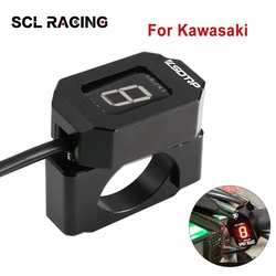 SCL Racing Motorcycle Digital Gear Indicator LED Dispalay Shift Level Sensor For Kawasaki Z300 ER6N Ninja 300 Z1000 Z800 Z750