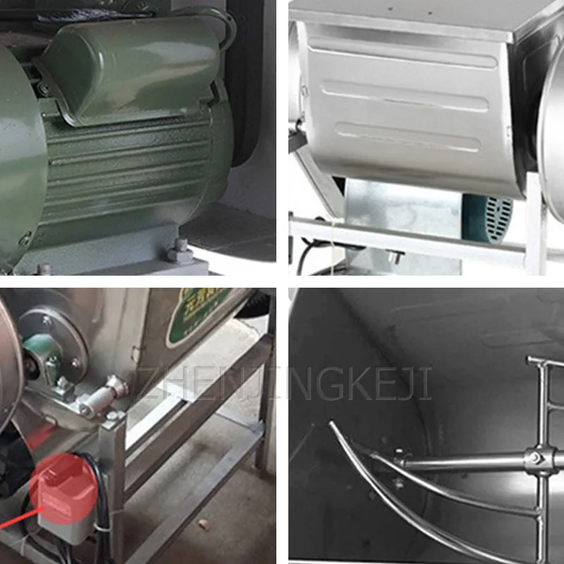 Mezcladora de harina de acero inoxidable, máquina mezcladora de 220V/15L para amasar fideos, todo en uno masa de pan, fabricación de bollos al vapor, panadería comercial