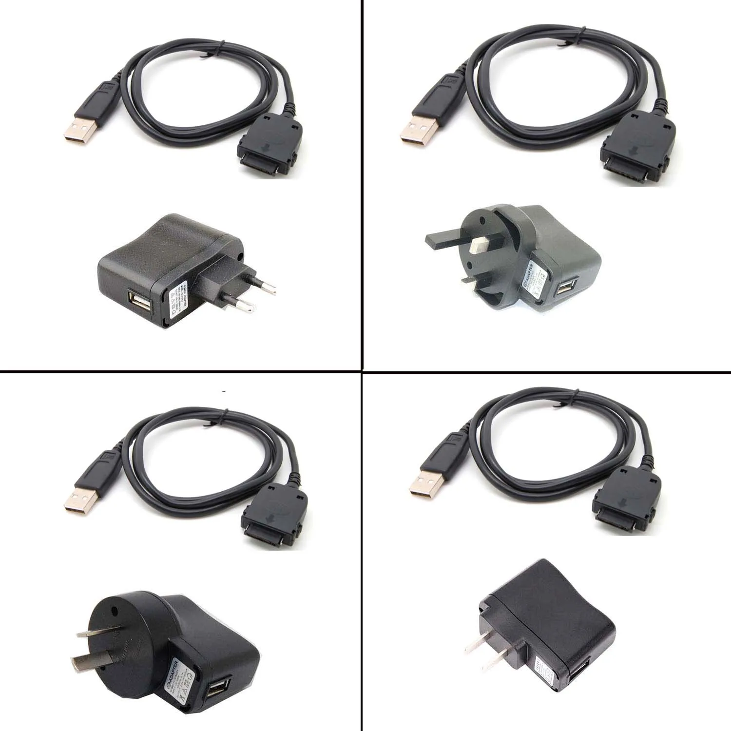 Cable usb de sincronización de datos y cargador de pared para hp iPAQ /hx2750/hx2755/hx2790/hx2795 rx3415/rx3417/rx3700/rx3715 h3830/h3835/h3850/h3870