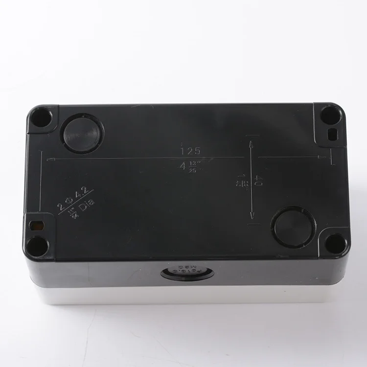 مقاوم للماء زر صندوق التبديل صندوق التحكم 12345 حفرة موقف صناعة التبديل مؤشر ضوء البلاستيك الطوارئ وقف حالة 22 مللي متر