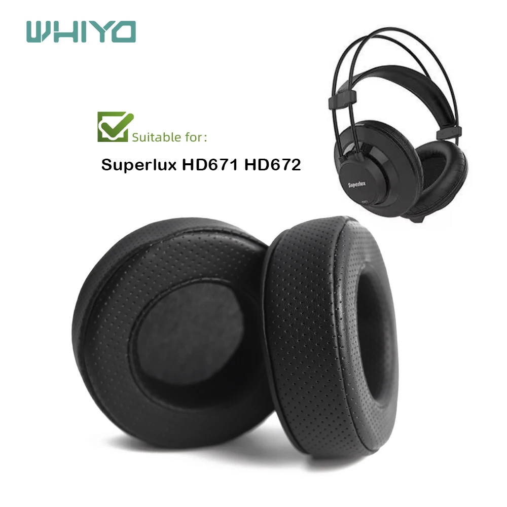 

Whiyo Replacement Ear Pads for Superlux HD671 HD672 Headphones Cushion Sleeve Velvet Earpad Cups Earmuffes Cover