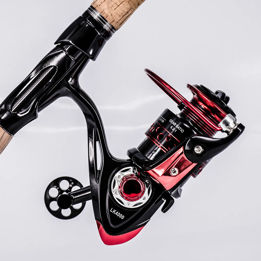 Spinning Fishing Reel 13+1BB катушки рыболовные 2000-7000 Series Metal Front Drag Handle Spool Saltwater Fishing Accessories