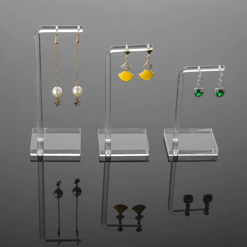 

3pcs Creativity Clear Acrylic Hanging Earring Display Stand Jewelry Showcase Earring Organizer Earring Holder Jewellery Stands