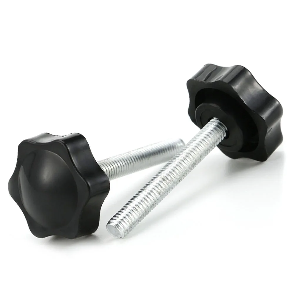 1/2/5/10 шт. M4 M5 M6 черная слива бакелитовый винт с накатанной головкой ручка болт звезда Ручка затянуть винт с накатанной головкой