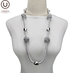 UKEBAY New Handmade Luxury Jewelry Wedding Party Accessories Alloy Pendant Necklaces Women Clothes Chains Body Jewelry Necklace