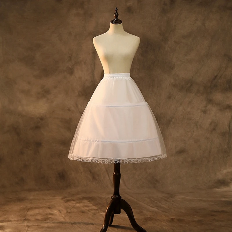 Nuovo arrivo nero bianco bambino balletto sottoveste volant breve crinolina sottoveste da sposa signora ragazze bambino sottogonna jon-