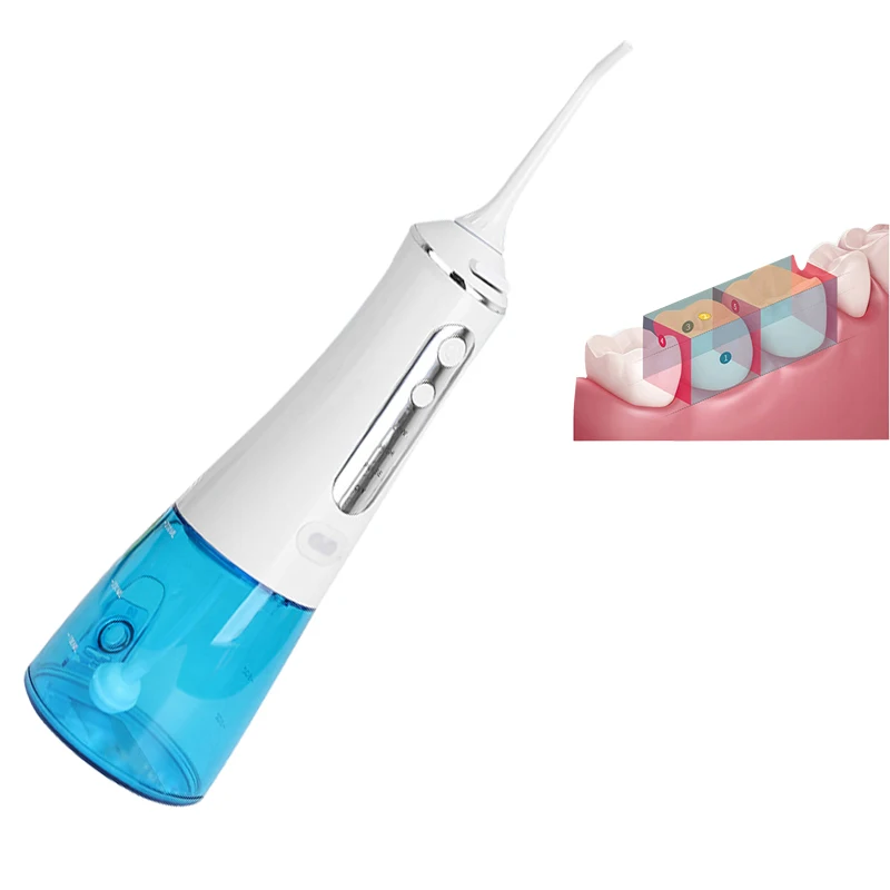 Dental Irrigator Oralb 300ml Portable Dental Water Jet Oral Irrigator Teeth Care Water Floss Cleaning Irrigation Dental With USB