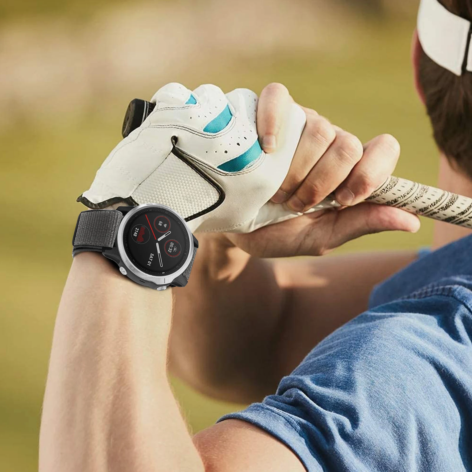 Nylon-Armband für Garmin Fenix 7 7X 7S Smartwatch Sport Klebearmband für Fenix 6 6X 26mm 22mm 20mm Klettverschluss Nylonarmband