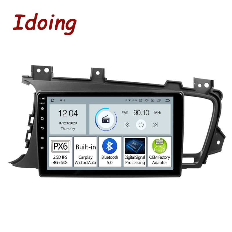 

Idoing 9"Android 11 Car Radio Player For Kia K5 Optima 3 TF 2011-2015 PX6 GPS Navigation Carplay Auto Head Unit Bluetooth NOdvd