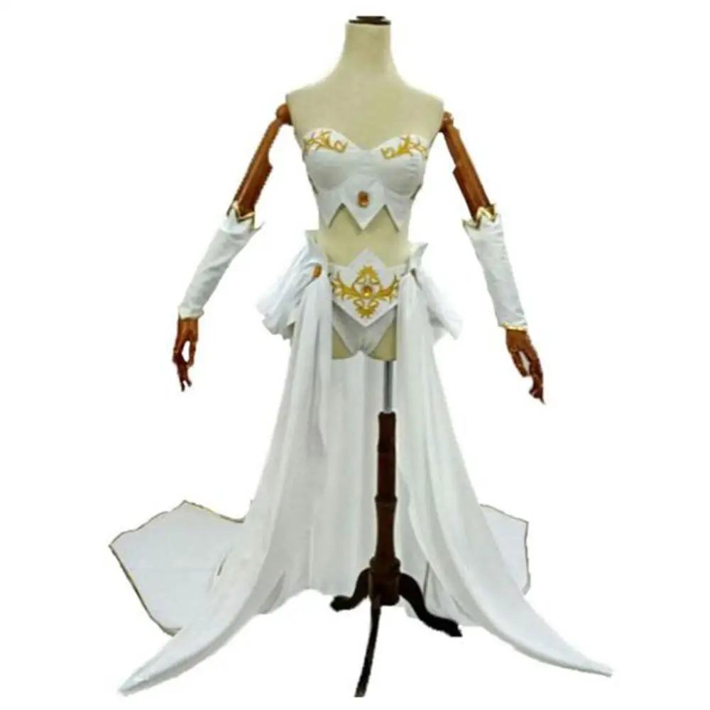 2021 lol janna branco uniformes cosplay traje