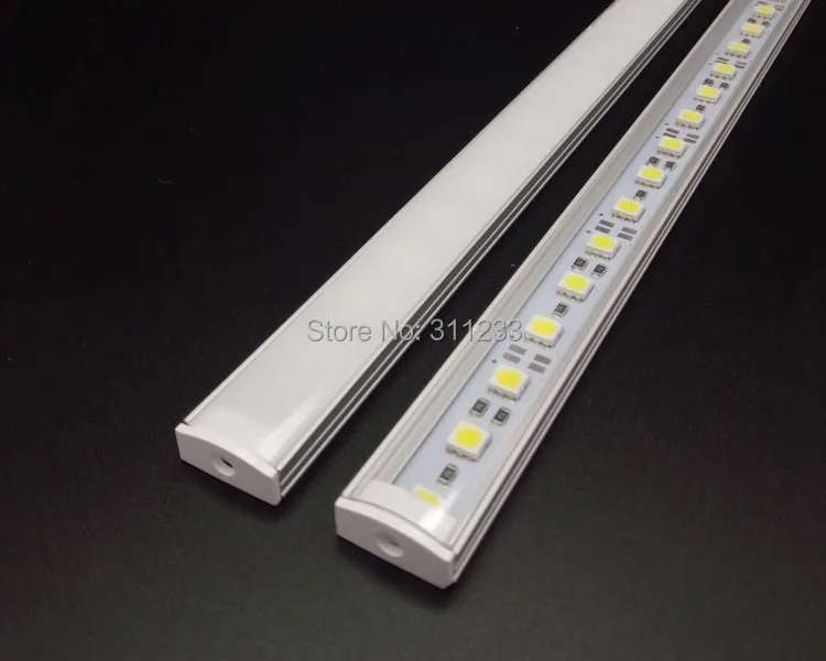 Kitchen Light DC 12V 5050 0.5M 6W LED Hard Rigid LED Strip Bar Light Cabinet Closet Yacht RV Touring Car Solar Power Lights