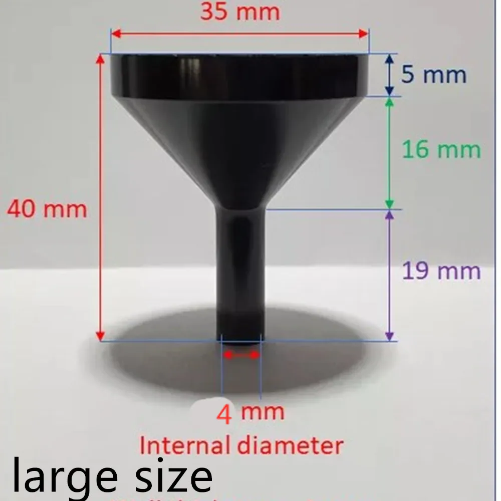 10pcs New Metal Small/Large Aluminum Mini Funnel for Perfume Transfer Diffuser Bottle Mini Liquid Oil Filling Lab