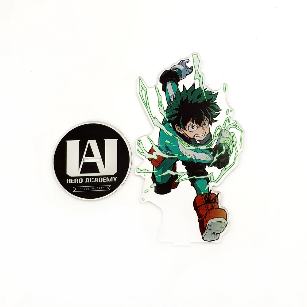 Figuras acrílicas de boku Midoriya Izuku deku smash, decoración de escritorio, Decoración de Pastel, anime