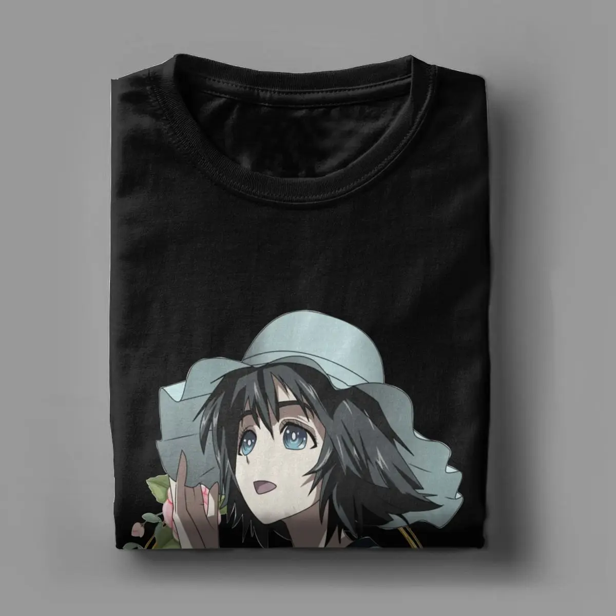 Mayuri Shiina Steins Gate T Shirts Men Pure Cotton Novelty T-Shirt O Neck Tees Short Sleeve Tops Unique