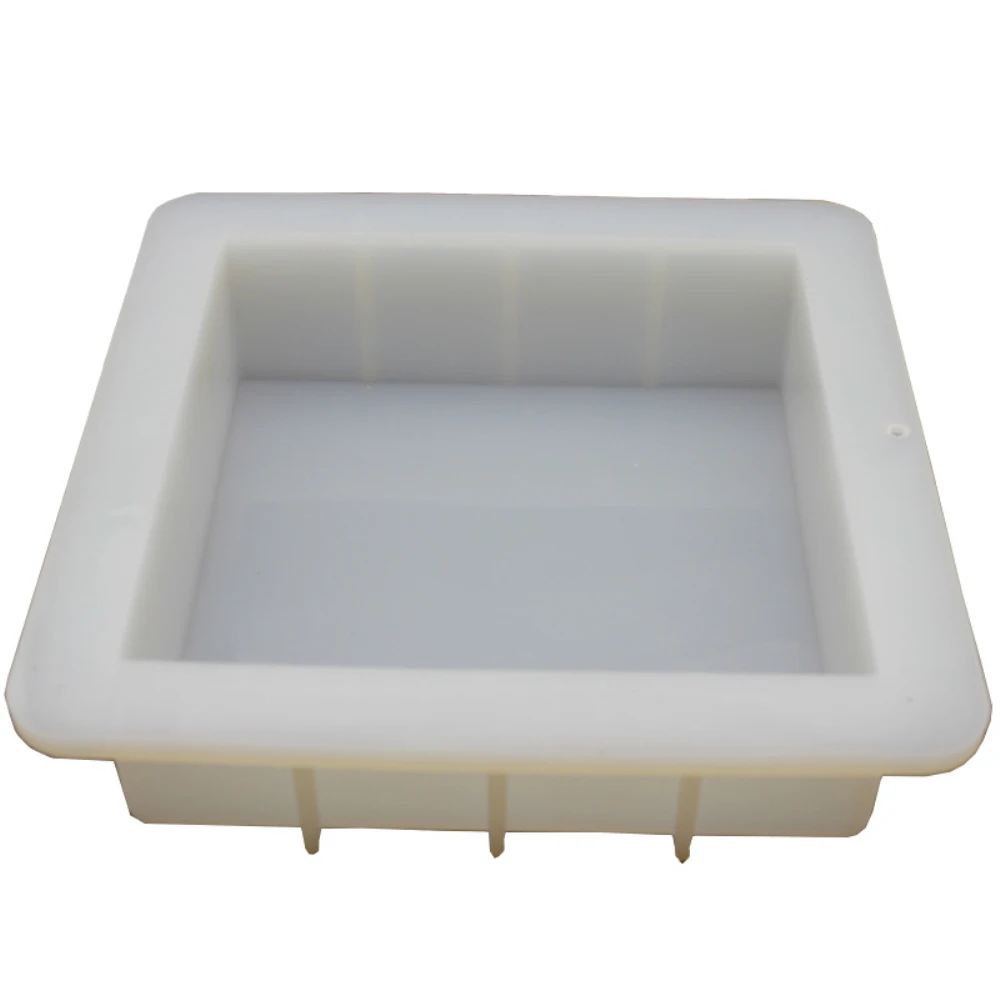 6 inch Large Square Cube Rendering Soap Silicone Molds DIY Toast Loaf Soap Making Mould Handmade Soap DIY Crafts Soap Decorating