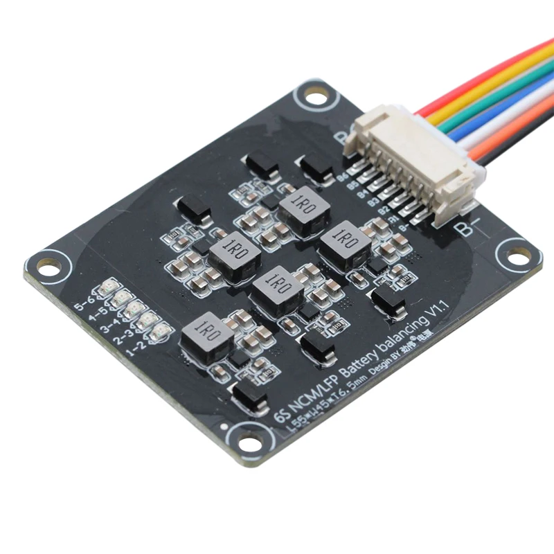 6s equalizador ativo 24v bateria de lítio equalizador placa transferência energia pcb 1.2a grande módulo de balanceador atual