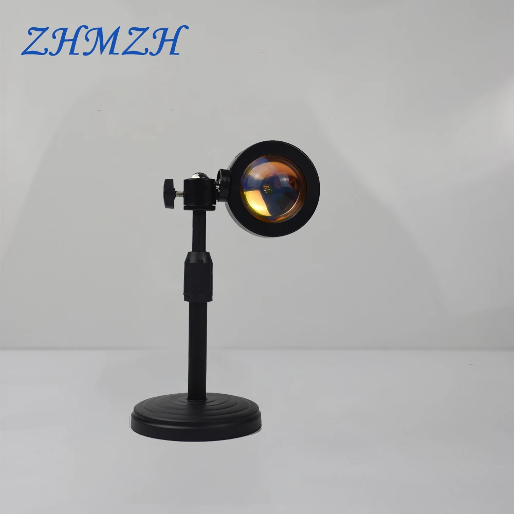 ZHMZH USB Sunset Lights Atmosphere Lamp Rainbow Lamp Projection lamps 2A Night Light Lifting style Adjustable Ambient Light 6W