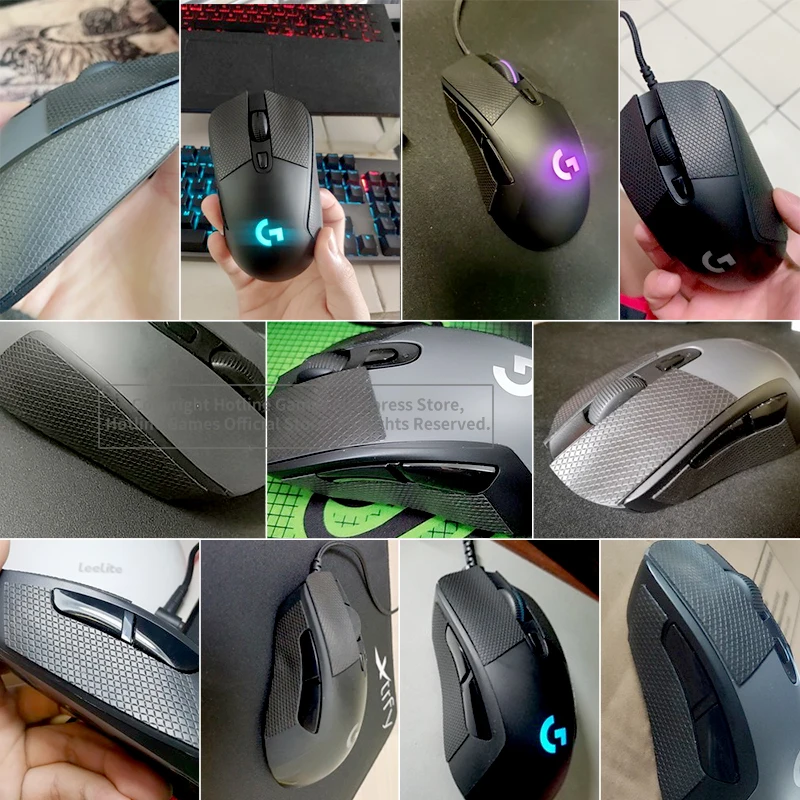 Hotline Games Mouse Anti-Slip Tape Compatible With Logitech G703 G603 Mouse Sweat Resistant Pads Mouse Side Anti-Slip Stickers