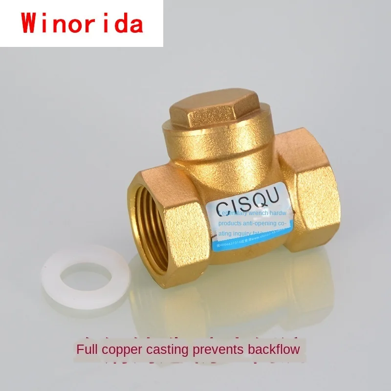 Copper 1/2IN  Discrete Check Valve Spring Check Valve 3/4IN 1 Inch Thread Horizontal Check Valve