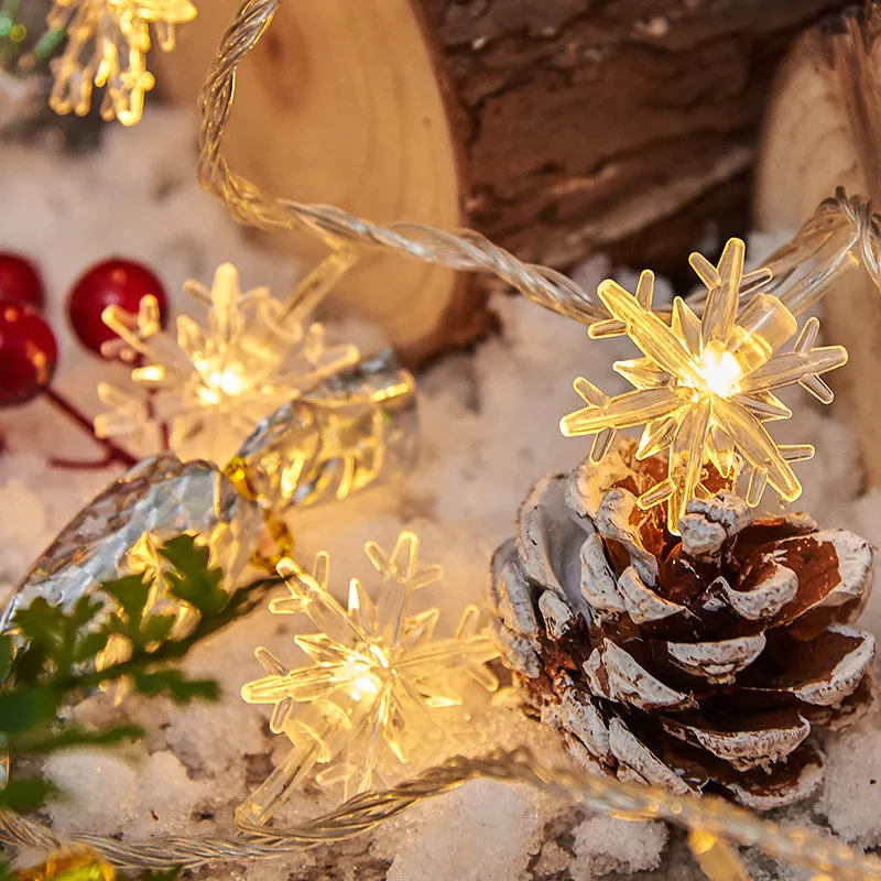 ندفة الثلج أدى ضوء خرافية ، إضاءة الزفاف ، إكليل ، ضوء عيد الميلاد ، لوميناريا ، ديكور المنزل ، حفلة حديقة ، عطلة