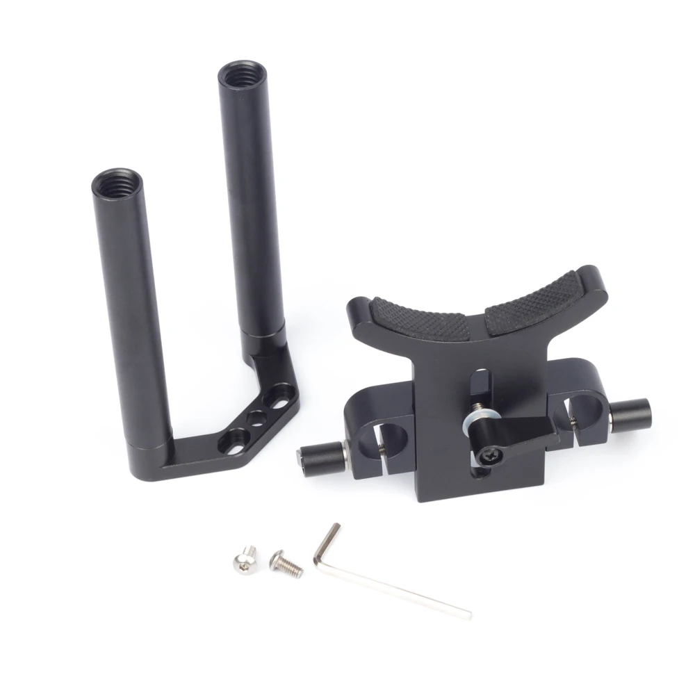 10cm Long Dia 15mm Extension Rod Holder Bracket Lens Support Kit fr DJI Ronin-M/MX Camera Hand-held Gimbal Steadicam BasePlate