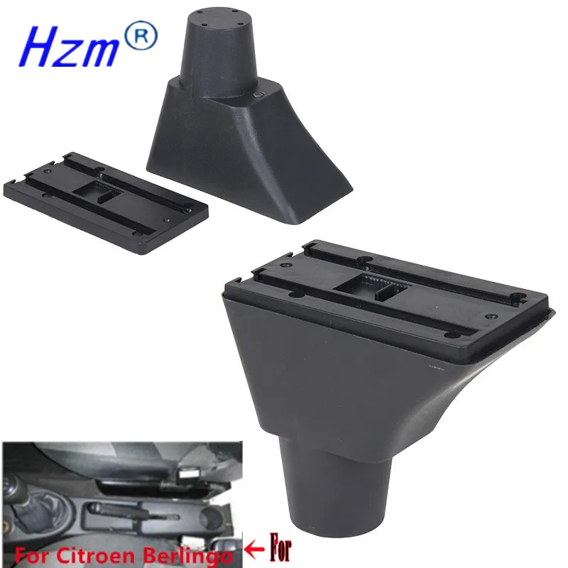 For Citroen Berlingo Armrest For Citroen Berlingo Car Armrest box Interior Storage box parts USB LED Simple installation