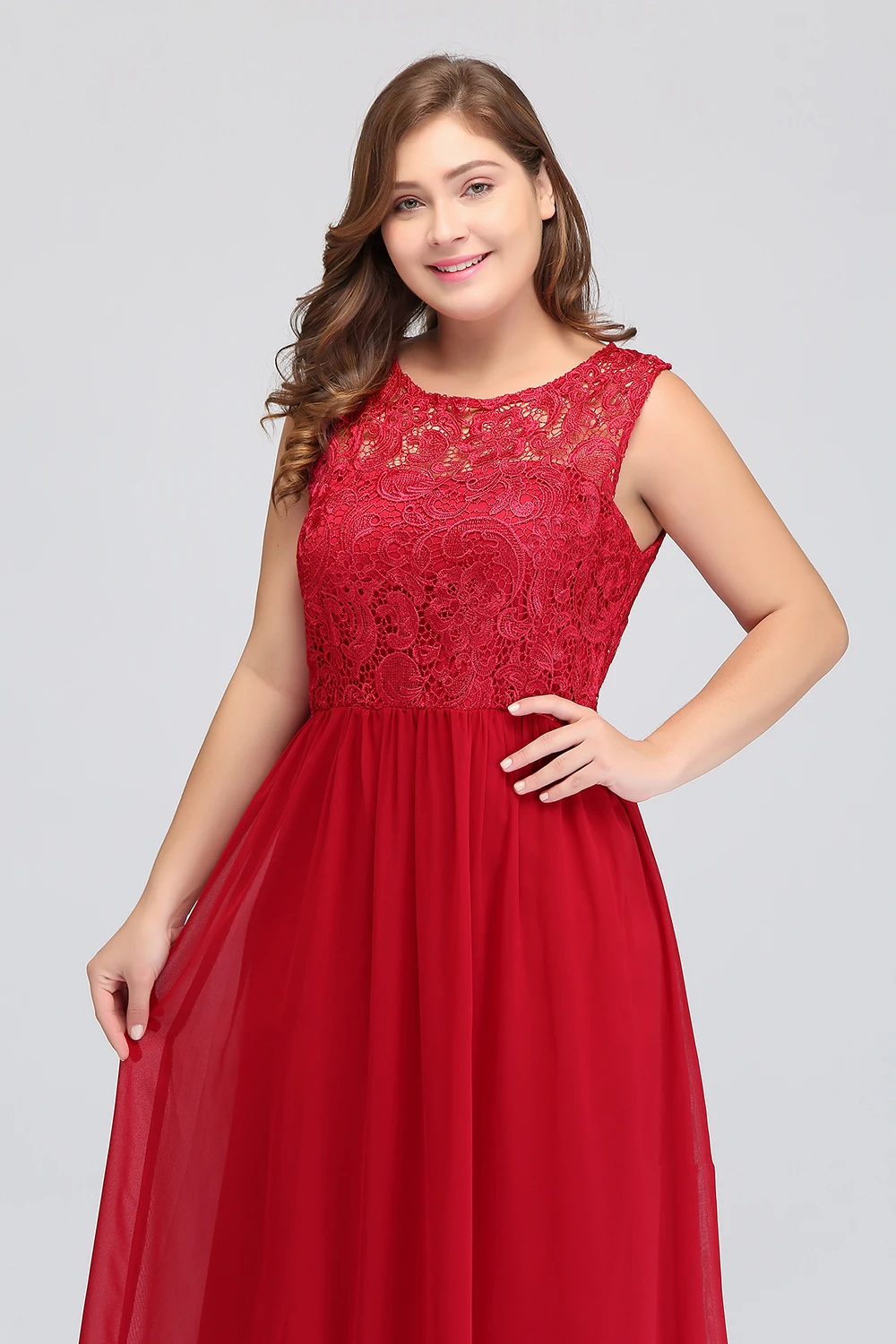 Plus Size Gift Voor Bruidsmeisje Jurken Vrouwen Lange Mouwloze Prom Robe De Soiree A-lijn Backless