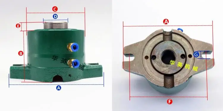 15/20/25/32 Type Pneumatic Chuck Seat Instrument Lathe Chuck Holder Vertical Clamp Holder