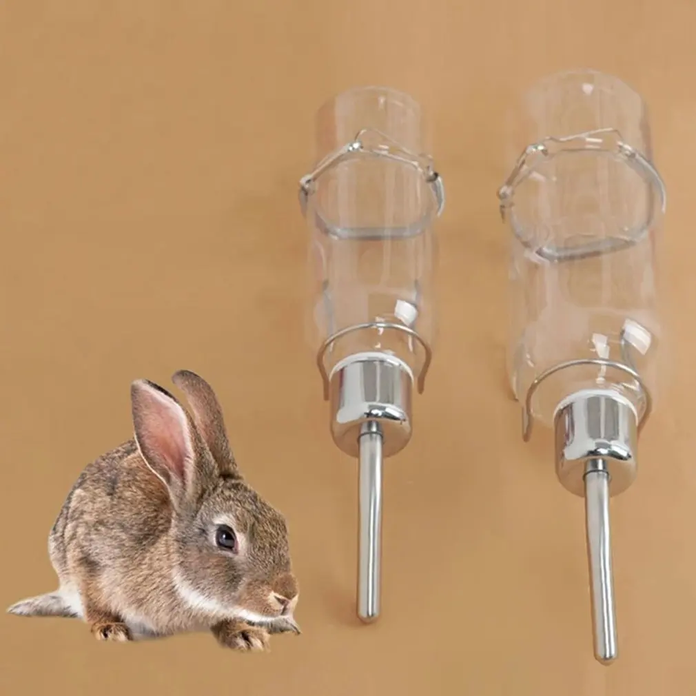 180ml 350ml Pet ze stali nierdzewnej świnka morska wiewiórka królik chomik wiszące Waterer picia podajnik automatyczny butelka