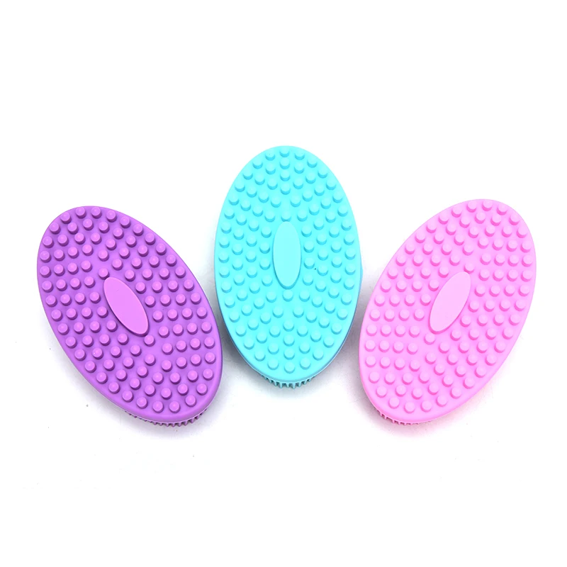 1pcs Silicone Head Body Massager Shampoo Scalp Massage Brush Hair Washing Comb Body Shower Brush Bath Spa Slimming Beauty Tools