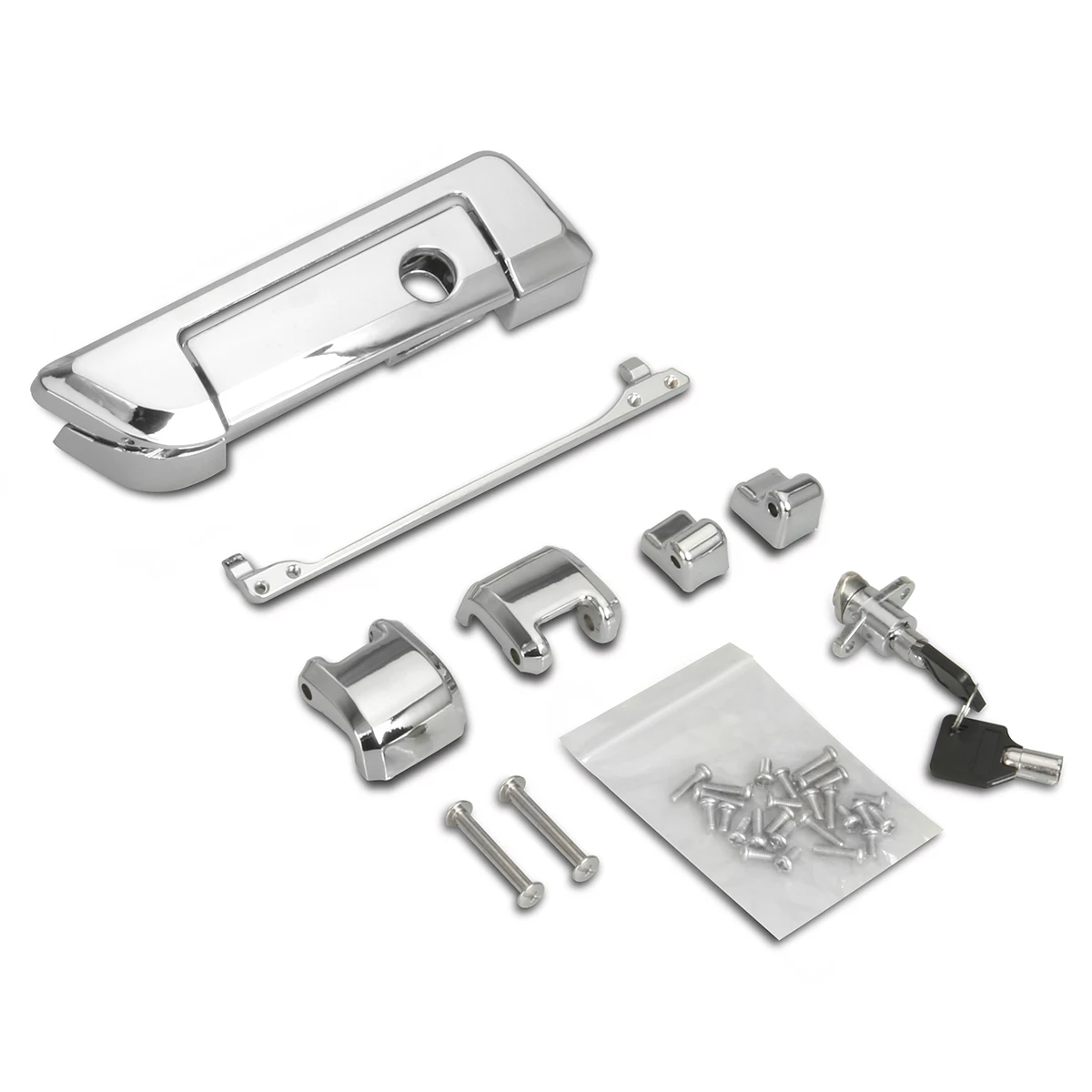 

Motorcycle Chromed Tour Pack Trunk Latch For Harley Touring Electra Glide Street Glide Road King Ultra Classic 2014-2021