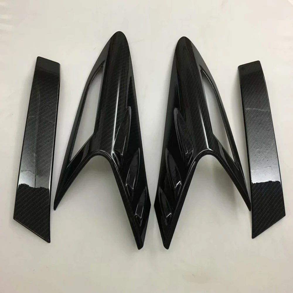 For Toyota CHR C-HR 2016 2017 2018 Rear Light Lamp Cover Trim Molding Carbon Fiber Taillamp Decoration Accessories Car Styling