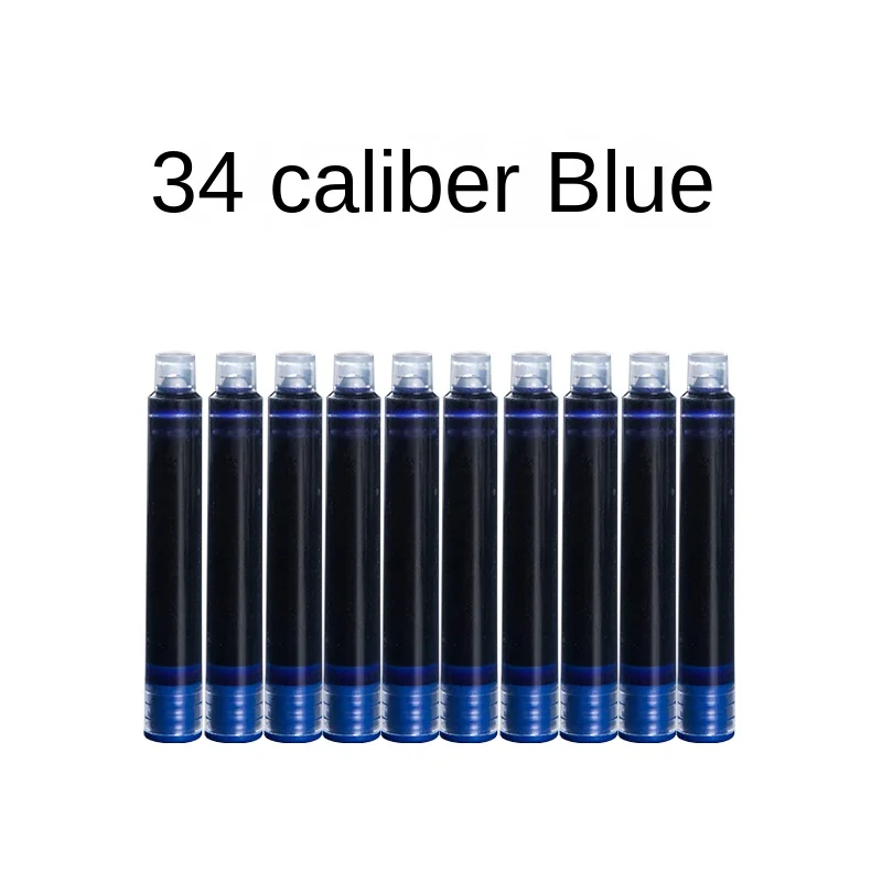 

Hongdian Luxury quality Large-caliber cartridges 20pcs Disposable Blue for Black Fountain Pen Ink Cartridge Refills