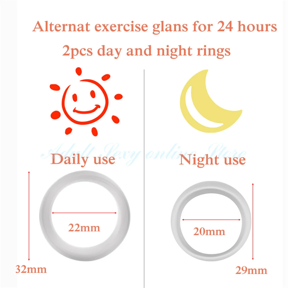 Silicone Sex Toys for Men Male Foreskin Corrector Resistance Ring Delay Ejaculation Daily/Night Penis Rings