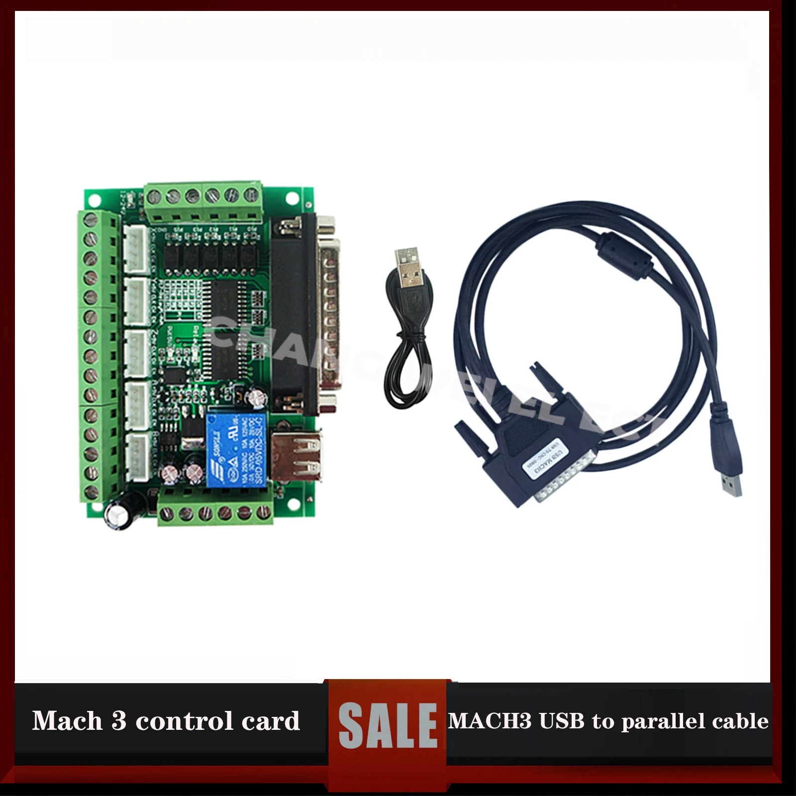 Mach3 Interface Board Cnc 5-axis Control Drive With Optocoupler Isolation For Engraving Machine Mach3 Usb To Parallel Port Line