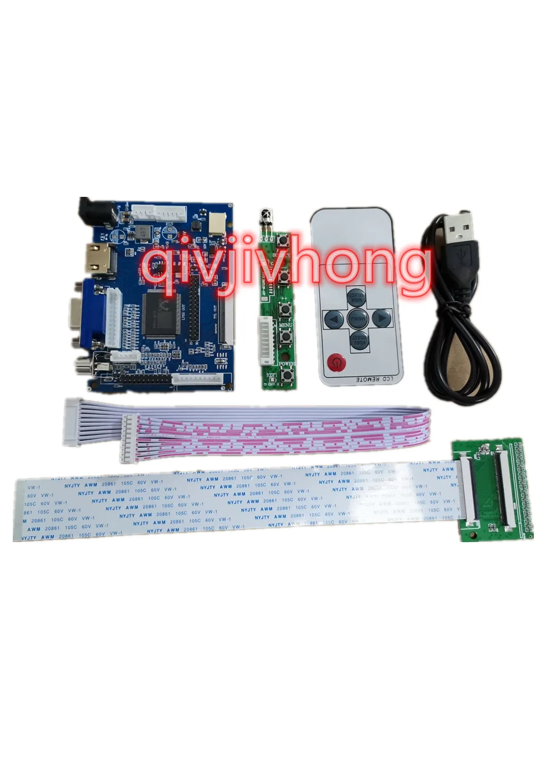 

Плата контроллера LCD TTL LVDS HDMI VGA 2AV 60PIN для платы драйвера Hsd070idw1 D00 E11 E13 C00