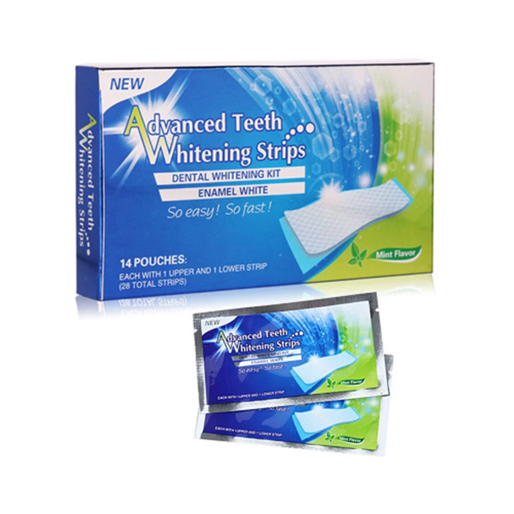 14pcs/box  28pcs/box  Teeth Whitening Strips  Whiter Dental Bleaching  Teeth Strips Oral Hygene