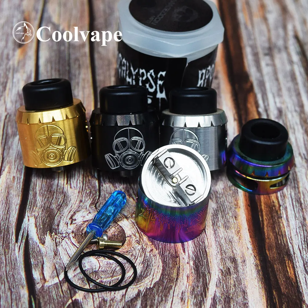 Ngày Tận Thế Rda 25Mm RDA Tận GEN RDA Điều Chỉnh Luồng Khí Rebuildable Điều Khiển 25Mm Ống Giác Hơi Xe Tăng Phù Hợp Với Thc Cơ Mod