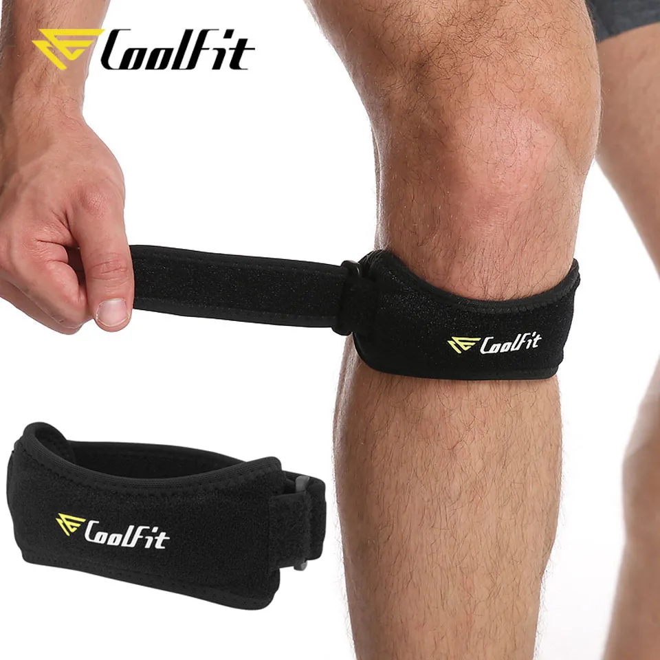 CoolFit 1PCS Knee Brace Support Knee pad Protective Sports Knee Protector Band Brace Meniscus Support Knee Injury Recovery