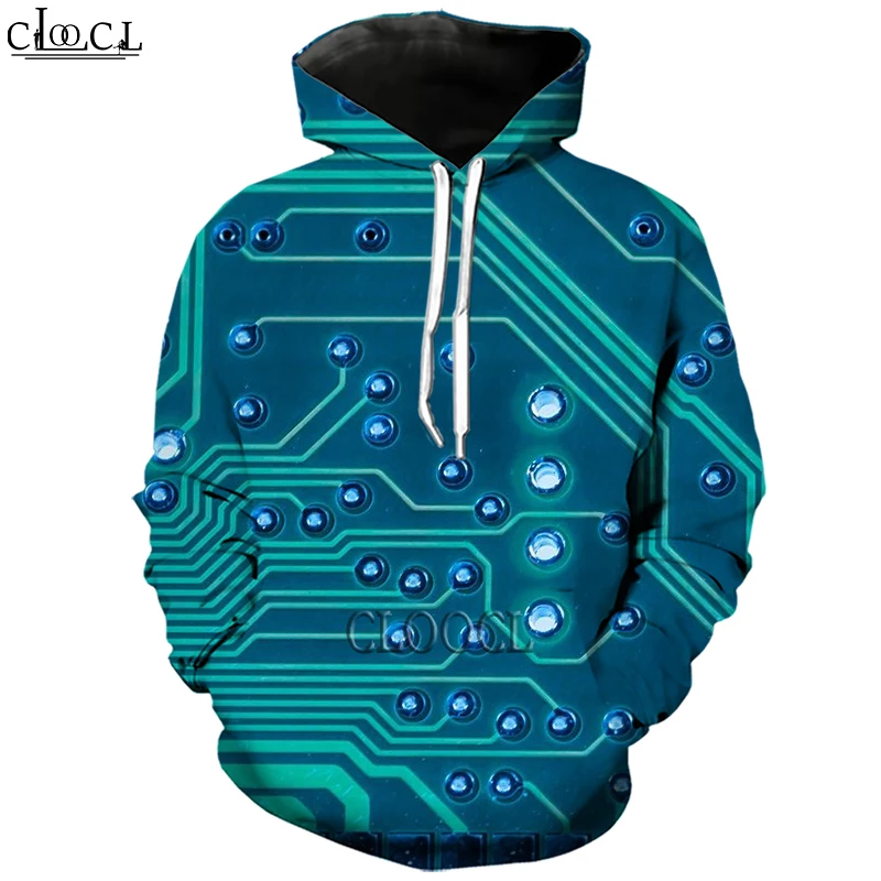 

HX Newest Electronic Chip Hoodie Men Women Sweatshirts Hoody 3D Print Fashion Harajuku Casual Hooded Tracksuit Drop Shipping