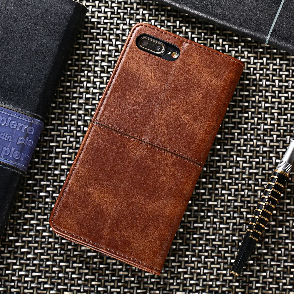 Flip Case For Motorola G4 G5 G5S G6 G7 G8 PLUS Leather Wallet Stand Cover Moto E5 E6 E7 ONE Fusion Power Lite Case Card Holder