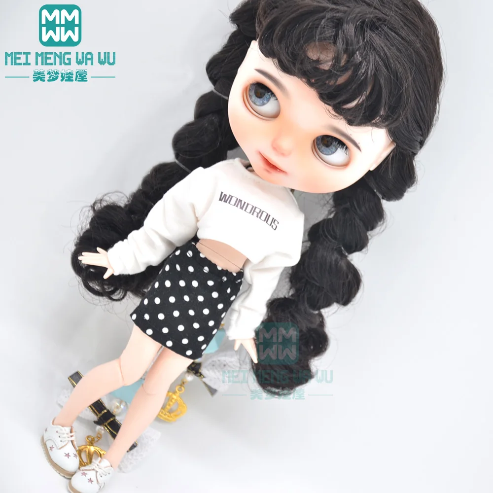 1pcs Blyth Doll Clothes Stylish three-piece shirt, tube top, skirt for Blyth , Azone1/6 doll accessories