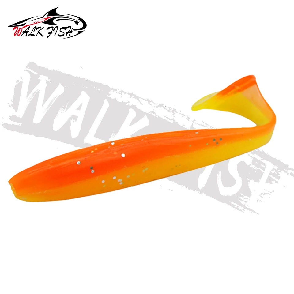 WALK FISH 10PCS Miękkie przynęty robakowe Silikonowa przynęta 5,5 cm 6,3 cm 7 cm 9 cm Ryby morskie Pva Swimbait Woblery Towary do wędkowania Sztuczne — zdjęcie 5