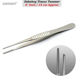 1Pcs Surgical Forceps Atraumatic Debakey Vascular Tissue Clamp Tweezers Dental Lab