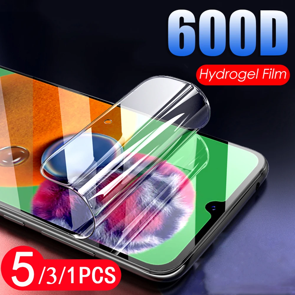 5/3/1Pcs for samsung galaxy A90 A80 A70 A60 A50S A40 A30 A20 A10 full cover hydrogel film screen protector Not glass protective