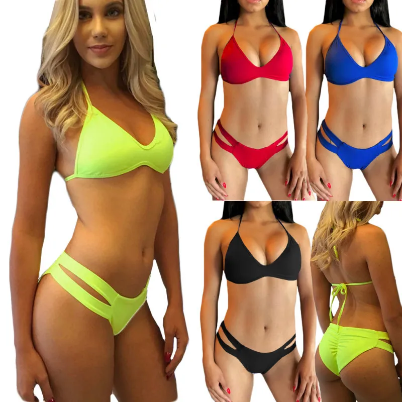 

Summer Sexy Women Bikini Sets Bra Thong Bottoms Swimwear Swimsuit Set Bathing Suits Swimwears Costume Swimming Suits Underwire