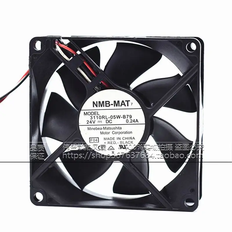 

New original NMB 3110RL-05W-B79 24V 0.24A 8CM 8025 3-wire double ball bearing inverter cooling fan