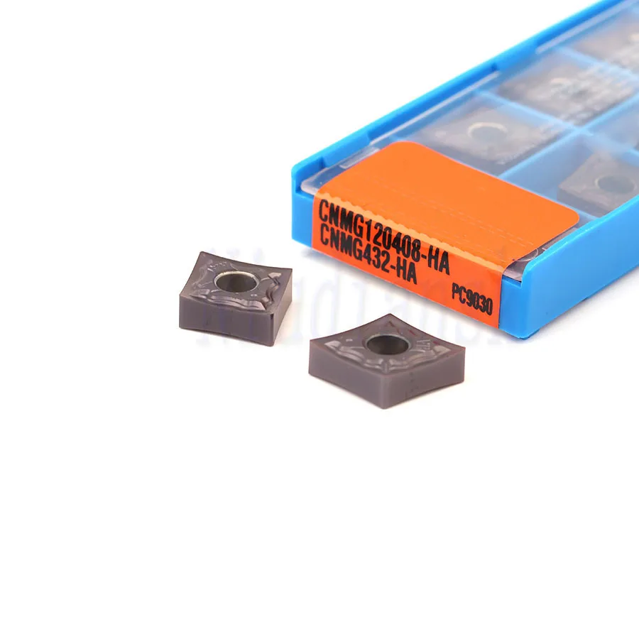 CNMG 120404 -HA PC9030 CNMG 120408 -HA PC9030 Inserto originale al 100% Inserto per tornitura in metallo duro CNC Lavorazione del tornio Utensili per tornitura esterna