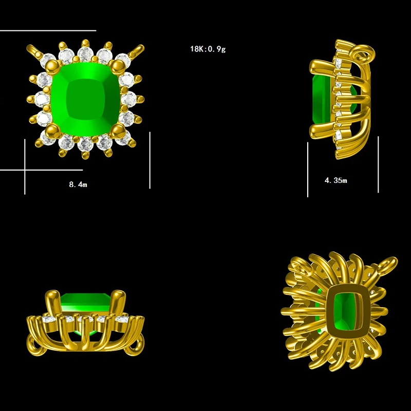 Imagem -02 - Cxstrato de Joalheria Cad para Desenho em 3d Processamento de Produção de Precisão de Fundição